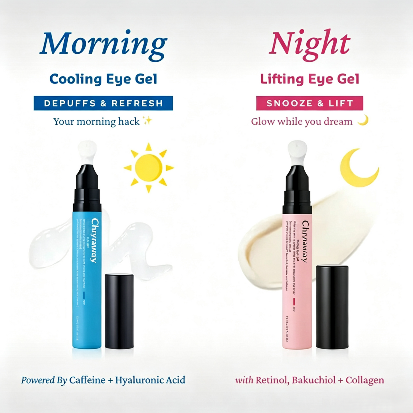 Chryaway® Cooling Eye Cream Stick – Refresh, Hydrate & Smooth Tired Eyes