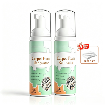 ⏳🔥LIMITED-TIME 20% OFF! ⏰Waterless Carpet Foam Stain Remover with Towel