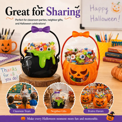 🎃Halloween Plastic Goodie Bags, Trick or Treat Candy Bags 👻