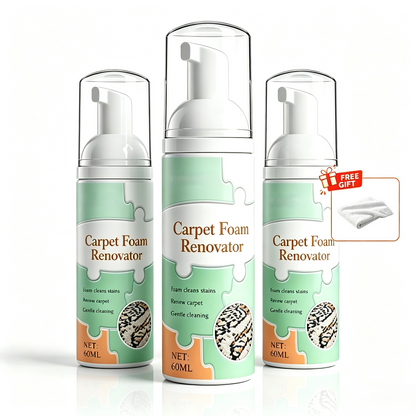 ⏳🔥LIMITED-TIME 20% OFF! ⏰Waterless Carpet Foam Stain Remover with Towel