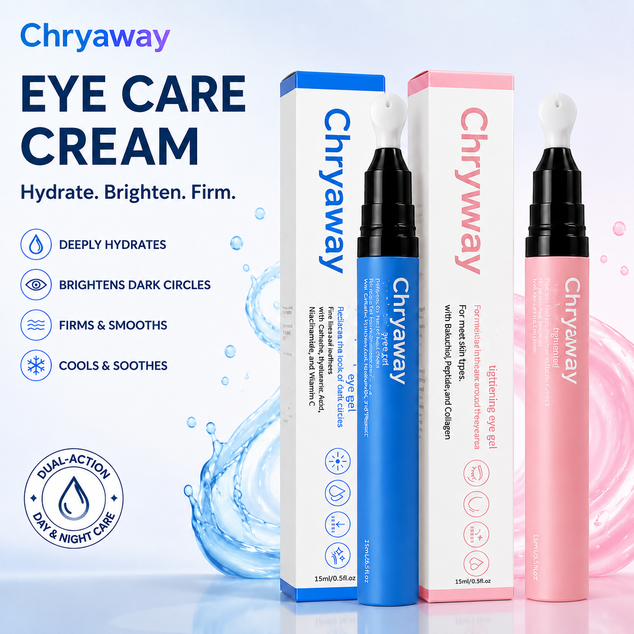 Chryaway® Cooling Eye Cream Stick – Refresh, Hydrate & Smooth Tired Eyes