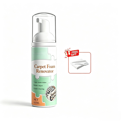 ⏳🔥LIMITED-TIME 20% OFF! ⏰Waterless Carpet Foam Stain Remover with Towel
